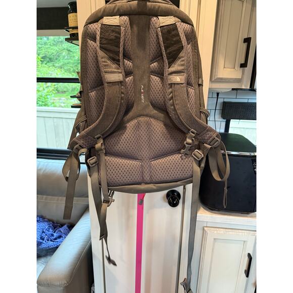 The North Face Gray and Red Backpack - Picture 2 of 9